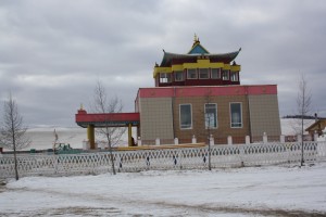 Дворец сандалового Будды зимой